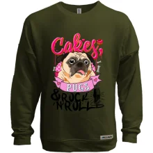 Світшот без начосу Cakes Pugs & Rock`n`Roll